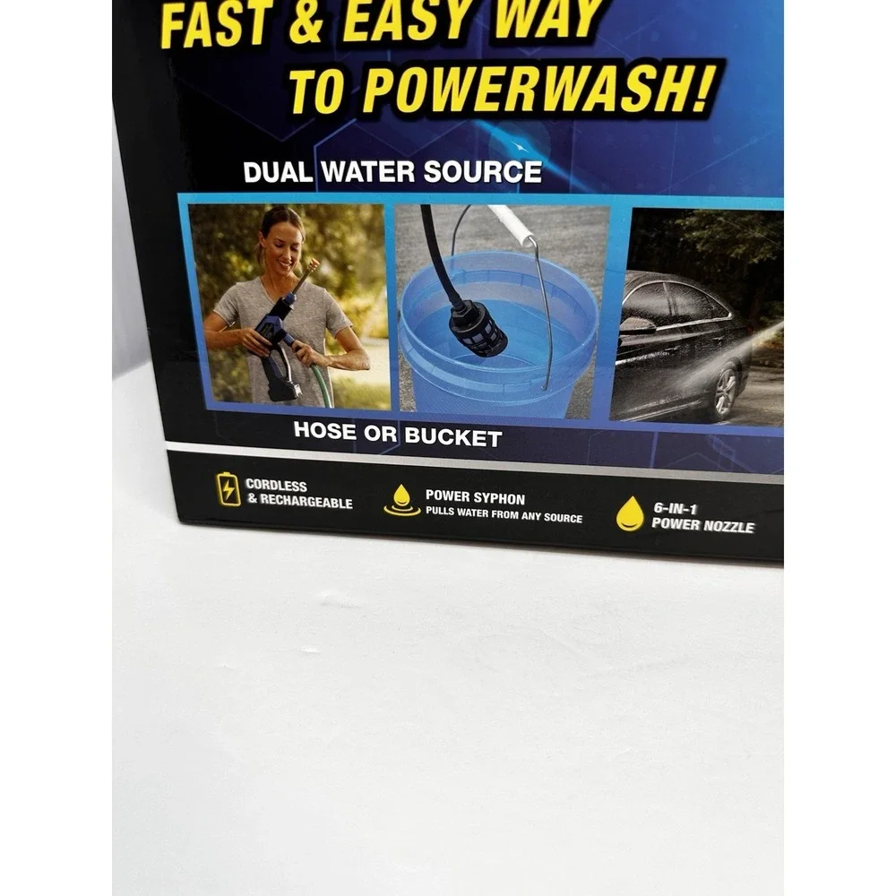Turbo Jet Hydro X5 Pro Portable Cordless Pressure Washer Battery Powered - NEW